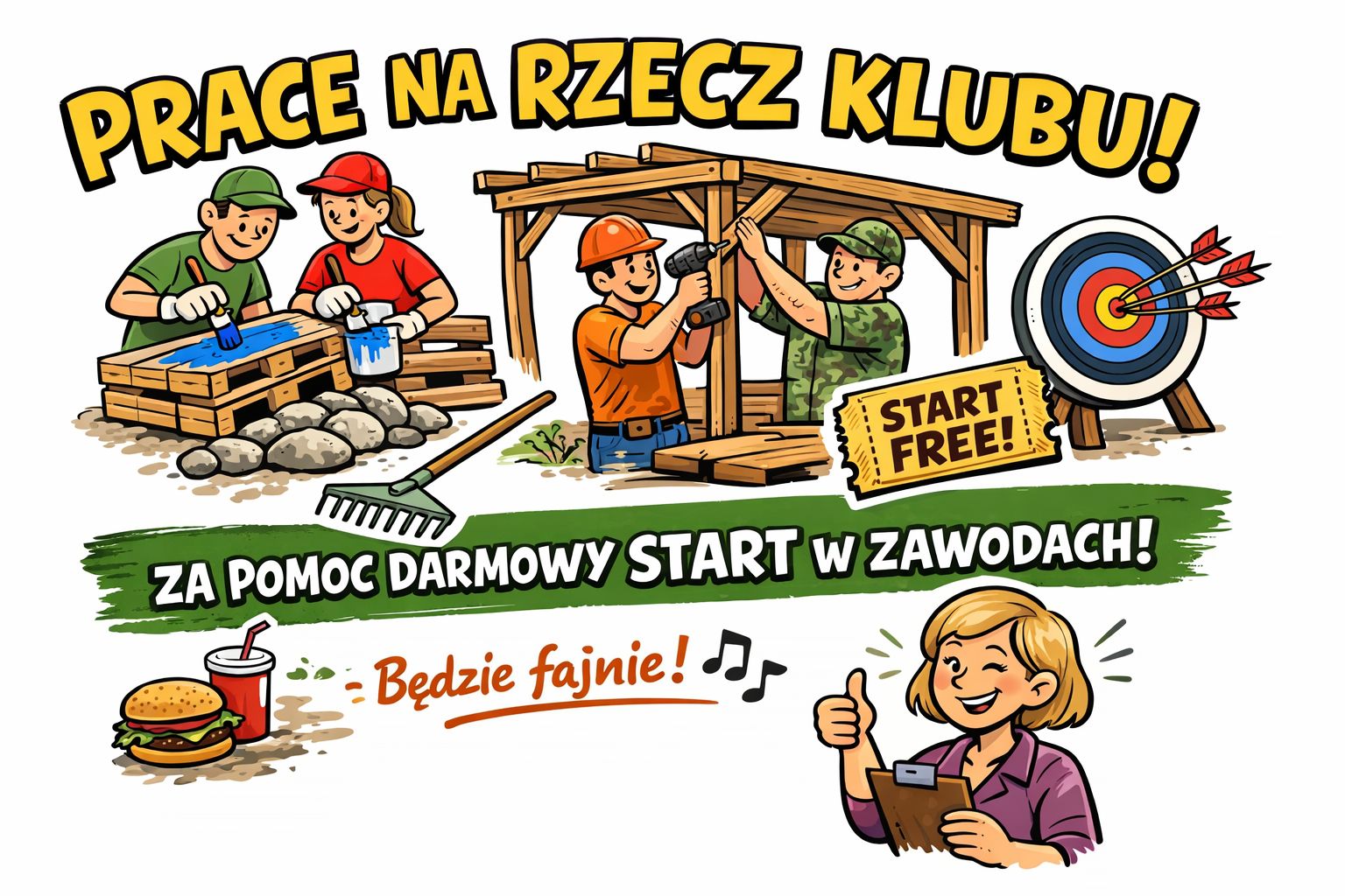 Prace na strzelnicy SOBOTA 11.04.2026